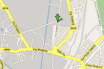 mappa via Marconi - Ferrara